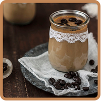Arroz con leche al café