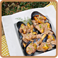 Foto de Mejillones con salsa de mostaza