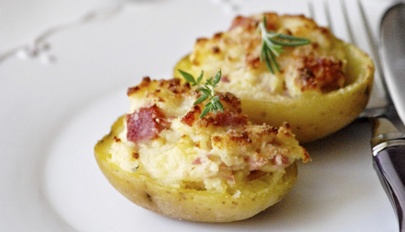 Foto de Patatas rellenas de jamón y queso