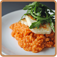 Foto de Risotto de sobrasada con halloumi