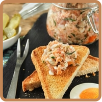 Rilette de salmón y ricotta del blog "L'Exquisit"