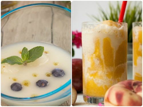 Sopa melon de Ole tus fogones y Batido paraguayas y mango de Loleta