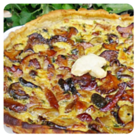 quiche de setas con aroma de trufa negra del Blo de cuina de dolorss
