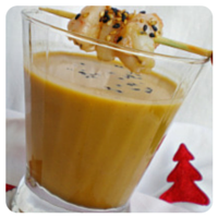 Crema de marisco con langostinos y gambas del Blog de cuina de la dolorss para el top 5 recetas de la semana de Recetags