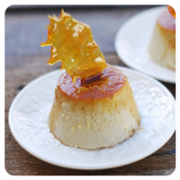 Flan de castañas y crujiente de caramelo de La mujer del fotografo... es química para el top 5 de Recetags