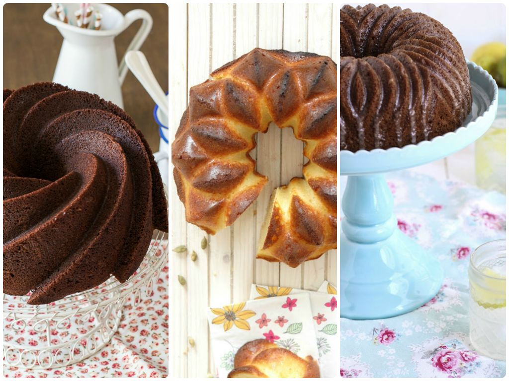 Algunos de los bundt cakes que encotrarás en Recetags.com
