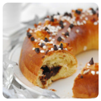 Roscón de Reyes relleno de ganache de chocolate en nuestro Top 5 semanal