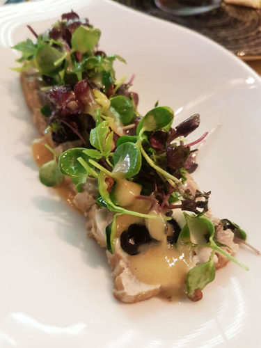 Bonito en escabeche casero en El Piraña, Madrid